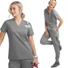 Ropa para Lavar a Mano Transfronteriza Nuevos Productos Hombres y Mujeres Secado Rápido Manga Corta Enfermeras Orales Doctores Paño Desechable Ropa de Trabajo Uniformes