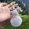 Muñeca de Bola de Pelo Linda Colgante Llavero Colgante Muñeca de Felpa Colgante para Bolsa de Niña Regalo para Coche