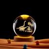 Comércio Exterior Transfronteiriço Atacado Dinossauro de Pescoço Longo 3D Tridimensional Gravação a Laser Bola de Cristal Luminosa Luz Noturna Ornamentos Criativos