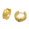 Pendientes de Aro Florales de Estrella y Luna Elegantes Europeos y Americanos Incrustados con Circonita y Chapados en Oro Real de 18 Quilates, Pendientes de Acero Inoxidable de Moda y de Alta Gama