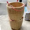 Cesta Grande de Bambú para Lavar Arroz Cesta para Almacenar Granos Cesta para Boda en Granja Recogedor de Frutas Productos de Bambú Hechos a Mano