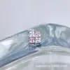 Pendientes Cuadrados de Aleación de Titanio Astmf-136 con Rejilla Degradada Titanio G23 Rosca Interna Circonita Studs para Labios Studs para Orejas Joyería para Piercings