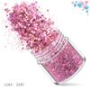 Polvo de glitter polvo de glitter joyería para uñas lentejuelas traje degradado láser Esmalte de uñas pegamento maquillaje epoxi delgado