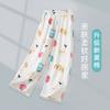 Calça de Casa Infantil, Classe A, Algodão, Novo Verão 2026 Estampa Cartoon Calça de Pijama para Meninos, Calça Longa Solta para Meninas