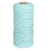 Cordón de algodón de 3 mm de color, tejido a mano, para atar tapices, etiquetas, macetas, etc.