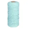 Cuerda de Cáñamo Colorida 3mm Cuerda de Algodón Tejida a Mano Cuerda Colorida Material Tejido a Mano DIY para Jardín de Infantes Cuerda para Cubrir