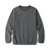 Nova Moletom Quente de Lã Cor Sólida Versátil com Gola Redonda para Outono/Inverno 2026 para Homens, Blusa Quente Casual de Lã para Usar em Camadas ou como Peça Externa