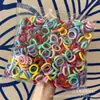 500 Pacotes Argola de Toalha Sem Costura Elástico de Cabelo Infantil Elástico de Cabelo para Bebê Não Danifica o Cabelo Corda de Cabelo Anel de Polegar Corda de Cabeça para Meninas