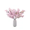 Arreglo Floral de Sakura con 3 Ramas, Flores de Cerezo Artificiales, Decoración del Hogar, Ramo de Boda, Pared de Flores de Rosa, Flores Falsas Transfronterizas, Ins