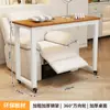 Mesa de Manicura Doble de Lujo Ligero con Ruedas, Mesa de Manicura Desmontable, Mesa de Manicura Estilo Crema Ins de Tienda Japonesa