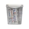 Caixa Strip Quadrada de Plástico para Alimentos, Caixa para Armazenamento de Grãos, Caixa Selada de Plástico, Barril para Liofilizados, Caixa de Armazenamento de Alimentos, Conservação