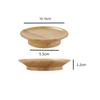 Tapa de taza posavasos de madera bambú de doble uso transfronterizo anti-caída anti-salpicaduras tapa de taza de bambú venta al por mayor directa de fábrica