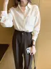 Camisa de Celebridad de Internet Retro Japonesa para Mujer Otoño 2021 Nuevo Estilo Coreano Holgada Adelgazante Elegante Para Superponer Temperamento Top