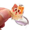 Llavero de Acrílico Epoxi de Dibujos Animados Llavero del Pequeño Libro Rojo Accesorios DIY Personaje Colgante Pequeño Acrílico