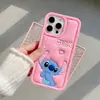 Funda de Silicona para Teléfono Móvil Stitch Estéreo Stitch Funda para Teléfono Móvil Adecuada para Iphone17/16Promax