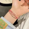 Recomendação Mais Vendida: Pulseira de Sereia Estilo Oceano Super Encantadora, Contas Azuis do Mar com Tema de Sereia, Pulseiras de Casal Levemente Luxuosas e Exquisite
