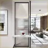 Tela Divisória de Vidro Artístico de Madeira Maciça Japonesa Sala de Estar Sala de Jantar Criativa Moderna Simples Porta de Entrada Corredor Feito Sob Medida Não