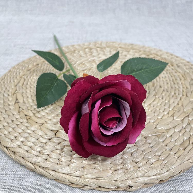 新款单支绒布玫瑰-sxlhyx 深紫红.JPG