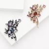 Nueva Moda Vintage Ramo de Pedrería Planta Broche Personalizado Nicho Mujer Abrigo Abrigo Corsage Joyería Pin