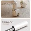 Cadeira de Maquiagem Estilo Creme, Cadeira de Casa com Encosto, Banqueta de Penteadeira, Cadeira Giratória Ajustável para Quarto de Menina, Banqueta de Manicure com Rodas