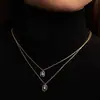 Artículo de Moda Caliente Transfronterizo: Collar con Alfabeto de 26 Letras con Colgante Incrustado de Circonita, Diseño Exquisito, Accesorio de Cadena para Clavícula Personalizado
