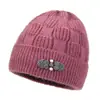 Gorro de Tricô Espesso de Inverno para Mulheres de Meia-Idade e Idosas, Gorro Quente para Mãe, Gorro de Lã de Inverno para Avó, Gorro de Algodão Versátil