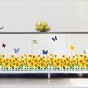 Sala de Estar Flor e Planta Margarida Artificial Decoração de Canto Rodapé Quarto Corredor Canto da Cozinha Rodapé Adesivo de Parede Autoadesivo