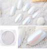 Glitter para unhas de origem transfronteiriça, pó de pérola neon Aurora, pó de concha espelho mágico, joias de arte para unhas DIY