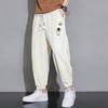 Pantalones NASA de verano para hombre, finos, de nueva marca de moda 2023, holgados, transpirables, con volantes, pantalones casuales recortados para chicos guapos