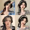 Faixa de Cabelo Trançada Floral Super Fada Retrô para Mulheres, Faixa de Cabelo de Fita All-In-One de Alta Moda, Lenço de Seda, Prendedor de Cabelo, Acessórios de Cabelo, Faixa de Cabelo