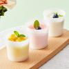 Vaso de yogur japonés vaso de mousse vaso de pudín vaso desechable para grasa vaso de plástico para postre redondo pudín de gelatina