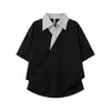 Camisa Polo com Gola 2026 Novo Estilo para Homens, Camiseta de Marca Tendência para o Verão, Estilo Coreano Slim Fit, Top Versátil da Moda de Manga Curta