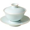 Juego Grande de Tazón de Té para el Hogar con Tapa Fina de Cerámica para Preparar Té, Juego de Té Gongfu con Tazas de Té