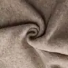 Tecido de lã tricotado na cor aveia para roupas casuais, tecido liso para casacos e jaquetas, material para DIY