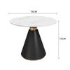 Mesa de negociación redonda pequeña para oficina de ventas moderna y de lujo, mesa de negociación con una mesa y cuatro sillas, mesa de negociación y combinación de silla para recepción de salón de belleza
