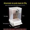 Alimentador automático para papagaio Starling Tiger Skin Peony Xuan Feng Wen Bird Anti-scatter Anti-splash Feeder Bird Box Alimentador para pássaros