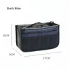 Bolsa interior multifuncional, Tamaño 27*9*16 cm, bolsa con cremallera de doble capa en el interior, conveniente para viajar, bolsa compartimentada de gran capacidad