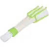 Cepillo para rejilla de aire de coche, cepillo de limpieza para aire acondicionado, herramienta de limpieza para eliminar el polvo del interior del coche, cepillo para grietas de coche