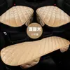 Cojín de felpa cálido de invierno para coche, juego de tres piezas antideslizante sin atar, almohadilla universal para asiento de coche, entrega de una pieza