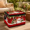 Caja de almacenamiento plegable temática de Navidad, hecha a medida, transfronteriza, para juguetes, especialmente diseñada para organizar ropa, con tapa y gran capacidad