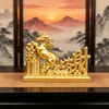 Direto da fábrica: Ornamento de cavalo de liga para trazer sorte, moedas de ouro empilhadas, cavalo do zodíaco, decoração auspiciosa para casa e inauguração de loja