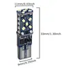 Yizhong Luces de Coche Luces de Posición LED T10 3020 2016 15SMD 5W5 Decodificación sin Parpadeo Bombillas Pequeñas para Coche