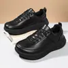Zapatos Deportivos Casuales de Cuero de Microfibra de Ancho Amplio y Talla Grande para Hombre, Zapatos de Cuero Forrados con Felpa para Invierno, Punta Ancha, Cálidos, para el Trabajo y el Desplazamiento