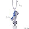 Nuevo Collar de Motocicleta de Moda Personalidad Trendy Estilo Punk Metal Personalidad Llavero de Motocicleta Modelo Creativo