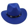 Chapéu de cowboy ocidental estilo Xizang transfronteiriço, grupo de dança, chapéu de jazz, chapéu enrolado masculino e feminino, chapéu de feltro, chapéu de lã europeu e americano, atacado