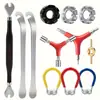 Chave de Raio para Bicicleta de Montanha Aço Cromo-Molibdênio 8 Portas Conjunto de Ferramentas para Ajuste de Raios de Rodas de Bicicleta de Estrada para Reparo de Bicicleta