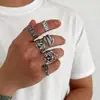 Anéis Retro Populares de Nicho Transfronteiriços, Vários Estilos, Anéis Abertos Estilo Francês, Anéis Múltiplos para Empilhar, Em Estoque para Atacado