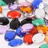 50 Accesorios de Joyería de Materiales DIY Redondos Poligonales Acrílico Cosido a Mano Diamante Agujero Doble Planos Base Diamante Acrílico Caliente