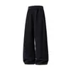 Pantalones Casuales de Costura Superior con Textura Pesada 380g Pantalones Largos Deportivos Rectos Holgados para Hombre Otoño Marca de Moda