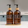 Comercio Exterior Botella de Vidrio Negra Mate para Gel Antibacterial Botella de Vidrio para Gel Antibacterial Botella Dispensadora de Jabón Productos de Vidrio Botella Dispensadora de Gel Antibacterial para Cocina